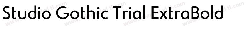 Studio Gothic Trial ExtraBold Itali字体转换